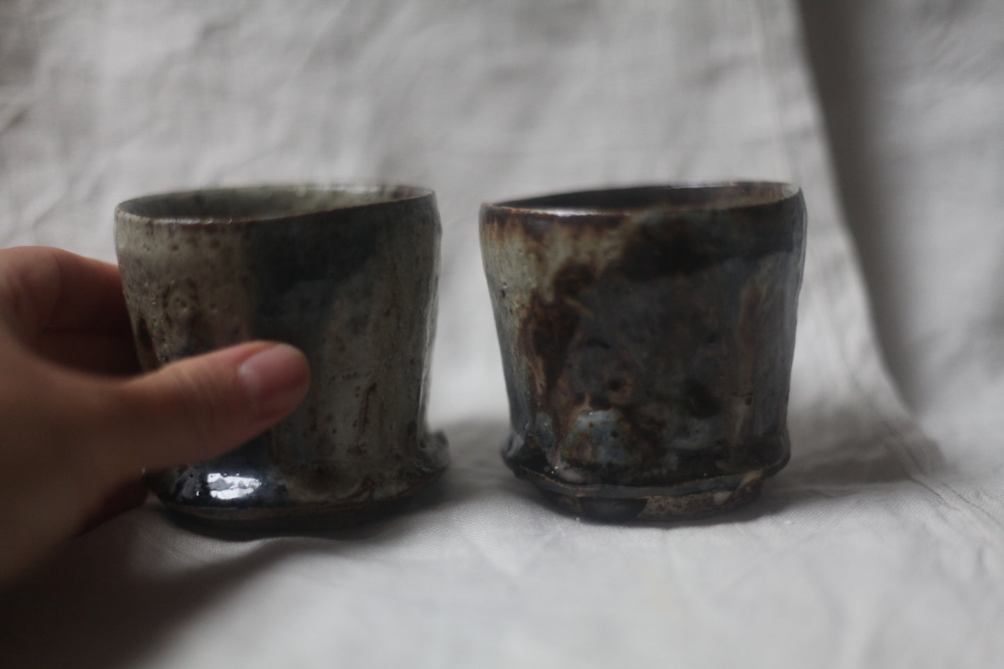 melted tumblers