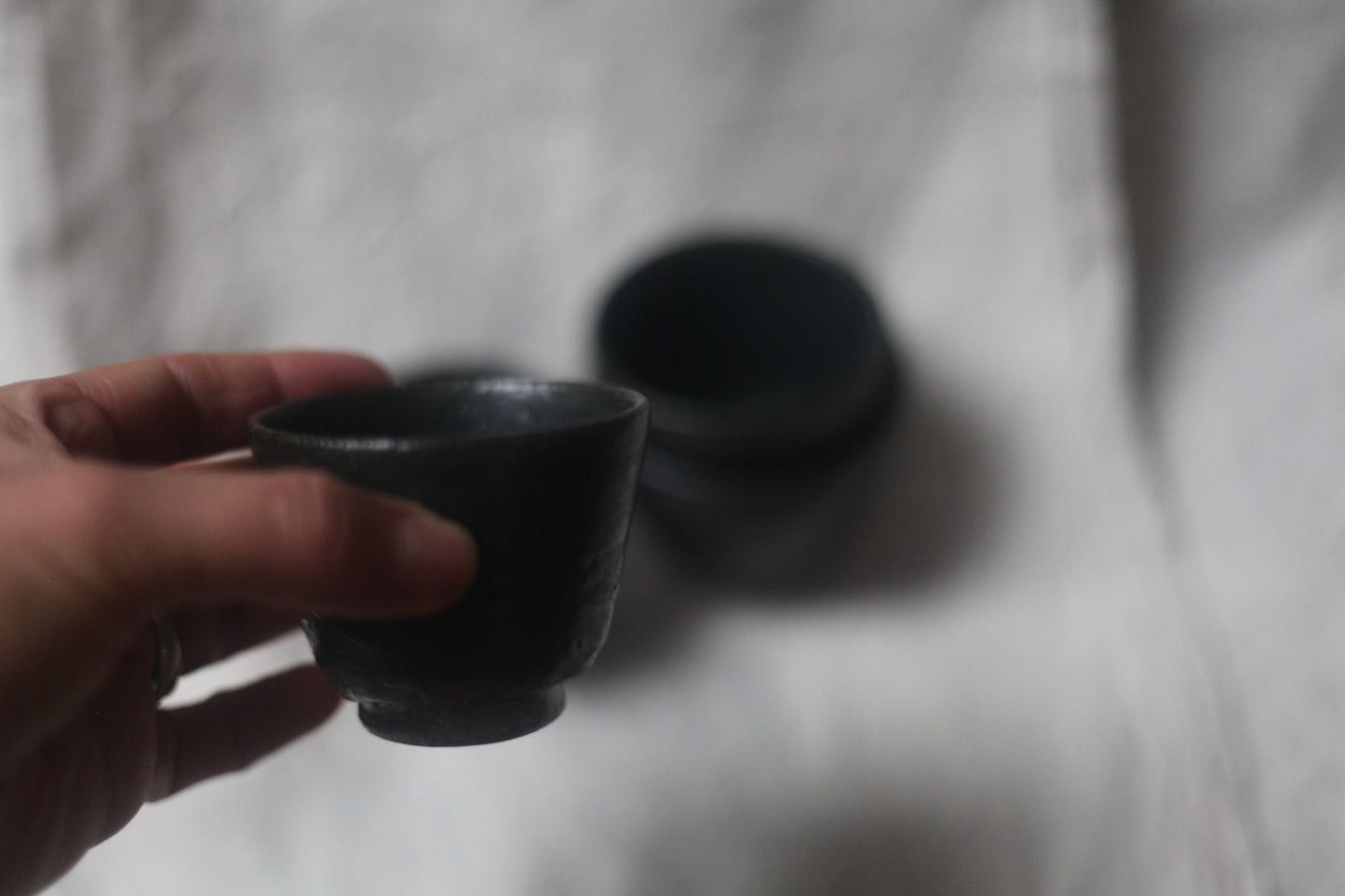 blue espresso cups